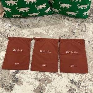 Loro Piana travel set of three bags for necessities